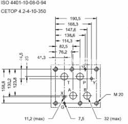 Распределитель гидравлический с пилотным электромагнитным или гидравлическим управлением - Iso 4401-10 (cetop 10) Dsp10