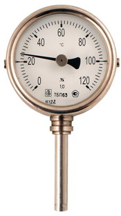 Термометры биметаллические, технические, коррозионностойкие, без резьбовые