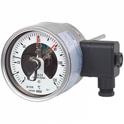 Биметаллический термометр с электроконтактами