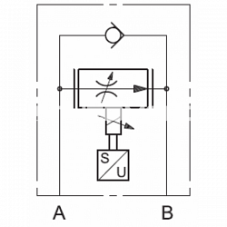 Регулятор расхода прямого действия с электронным пропорциональным управлением с обратной связью по положению золотника Cetop 03 Rpcer1