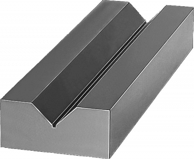 01660 V-образный блок с механической обработкой всех сторон, широкий, серый чугун