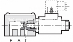 Распределитель гидравлический клапанного типа с электромагнитным управлением 4401-03 (cetop 03) Dt03